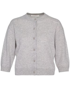 Club21 Cropped Knit Cardigan - Grey