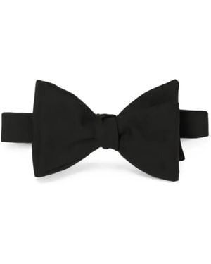 Lardini Adjustable-Strap Bow Tie - Black