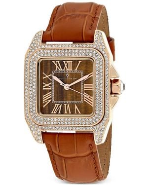 Christian Van Sant Radieuse Crystal-Embellished 35Mm Watch - Brown