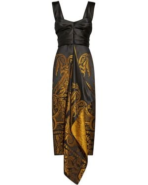 Etro ジャカード ドレス - メタリック