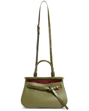 Antonio Marras Tanit Buckled Pebbled-Leather Satchel - Green