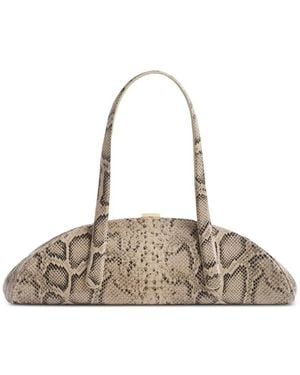 Mugler Snake Lua Bag - Natural
