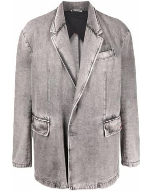 DIESEL Fashion Show Denim Blazer - Gray