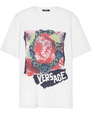 Versace Collana Punk T-Shirt - White