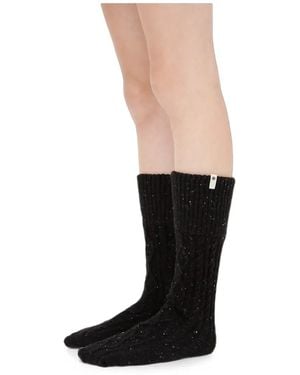 UGG Shaye Cable-Knit Socks - Black