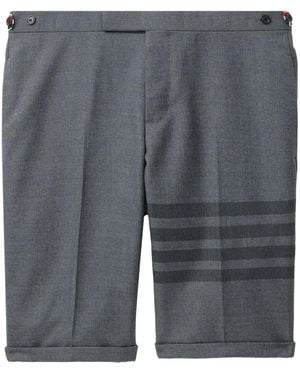 Thom Browne School Uniform 4-Bar Low Rise Shorts - Grey