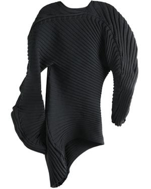 Issey Miyake Asymmetric Sweater - ブラック