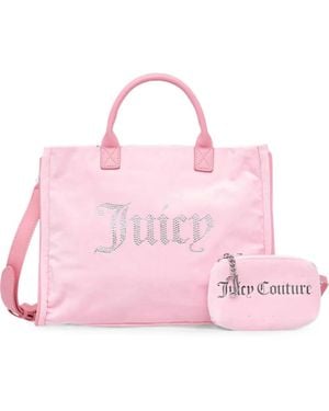 Juicy Couture Crystal-Embellished Tote Bag - Pink