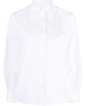 Officine Generale Long-Sleeve Cotton Shirt - White