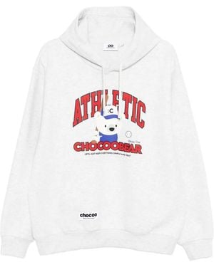 Chocoolate Chocoo Bear Hoodie - White
