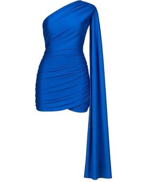 ROOM76 Gedrapeerde Jurk - Blauw