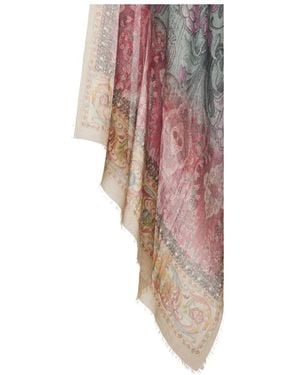Pierre Louis Mascia Schal Mit Blumenmuster - Grau