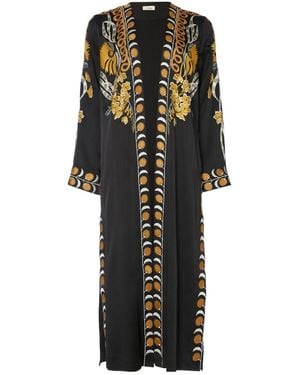 Temperley London Remi Embroidered Coat - Black