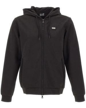 EA7 Zip-Up Hoodie - Grey