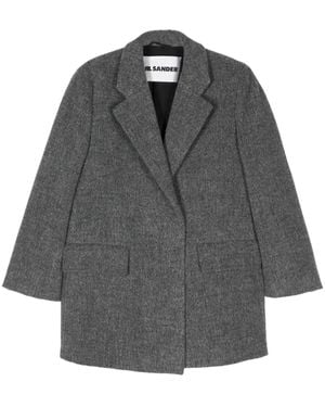 Jil Sander Mélange-Effect Blazer - Grey