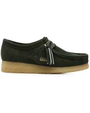 Clarks Wallabee Tassel-Detail Loafers - Green
