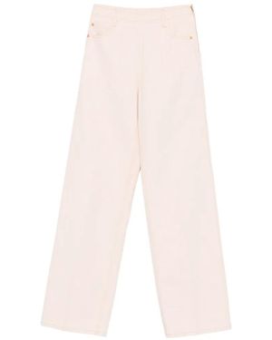 forte_forte Pantalones Con Cinco Bolsillos - Blanco