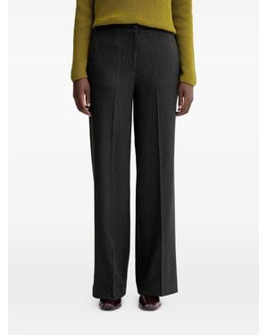 Marc O' Polo Pinstripe Trousers - Black