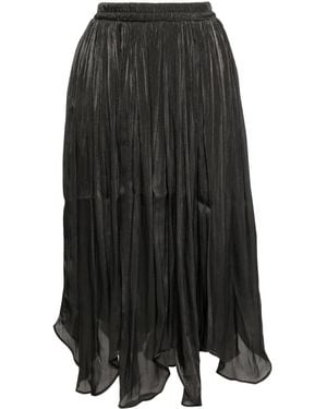 B+ AB Pleated Skirt - Black