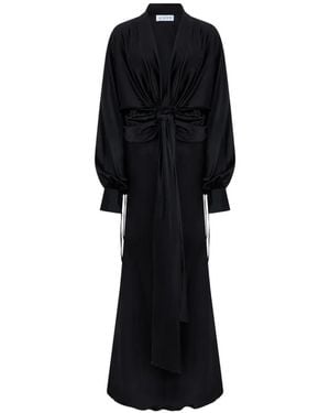 LES FILLES D'EVA Abito Corto Drappeggiato - Nero