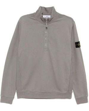 Stone Island Pullover Aus Baumwolle - Grau