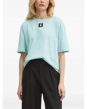 Patrizia Pepe ロゴ Tシャツ - ブルー