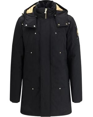 Moose Knuckles Stirling Hooded Zip-Up Parka - Black