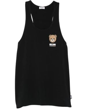Moschino Débardeur À Logo Ours - Black