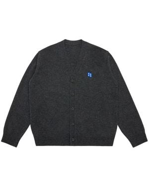 Adererror Logo-patch Button Cardigan - ブルー