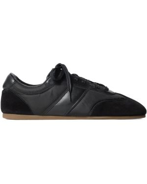 Lemaire Leather Trainers - Black