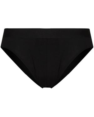 Zimmerli of Switzerland Slip Mit Logo - Schwarz