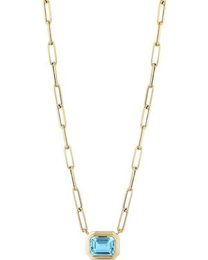 Goshwara Collier En 18Ct Et Topaze À Pendentif - Metallic