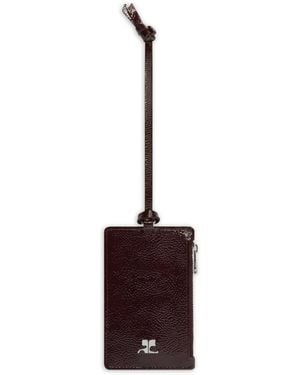 Courreges Logo-Plaque Cardholder - White