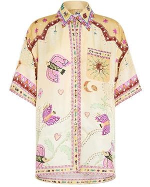 CAMILLA Aswan Abstract Shirt - Natural