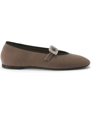 Giuseppe Zanotti Georgia Ballet Flats - Brown