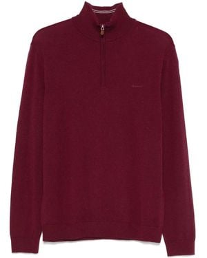 GANT Fine-Knit Merino Jumper - Red