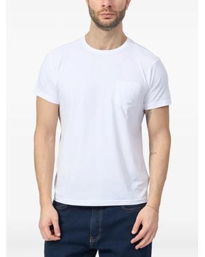 Save The Duck T-Shirt Met Zak En Korte Mouwen - Wit