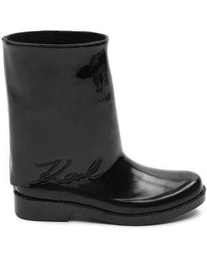 KARL LAGERFELD Slip-On Boots - Black