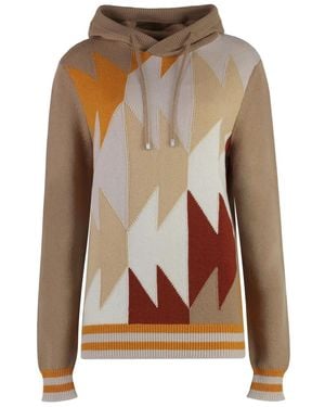 Malo Cashmere Hoodie - Brown