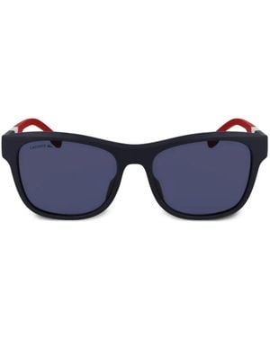 Lacoste Occhiali Da Sole Squadrati Con Montatura Opaca - Blu