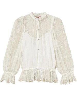 Twinset Valenciennes Lace Shirt - White