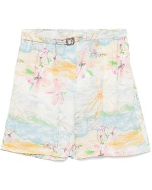 Christopher Esber Crimped Bahia Shorts - White