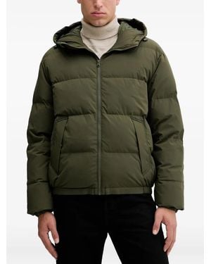 Benetton Hooded Padded Jacket - Green