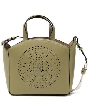 Karl Lagerfeld K／Circle ハンドバッグ S - グリーン