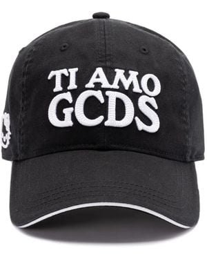 Gcds Logo-Embroidered Cap - Black