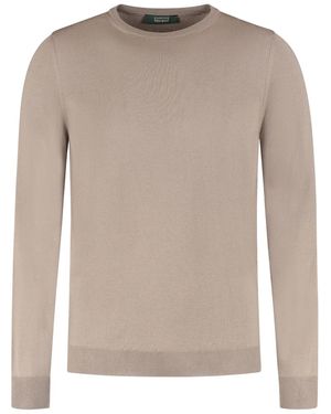 Zanone Fein gestrickter Pullover - Natur