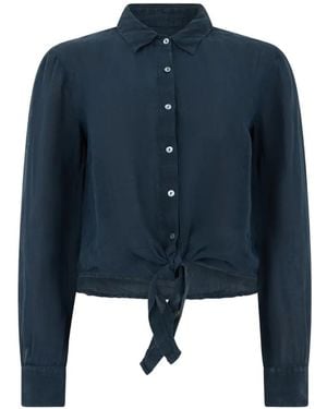 120% Lino Buttoned Shirt - Blue