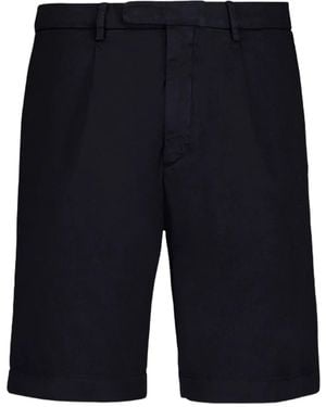 Boglioli Cotton Relaxed Shorts - Blue
