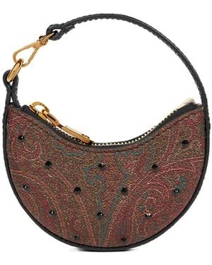 Etro Borsa A Spalla Essential Mini - Marrone