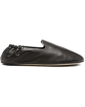 The Row Slippers Casa Con Tacco Elasticizzato - Nero